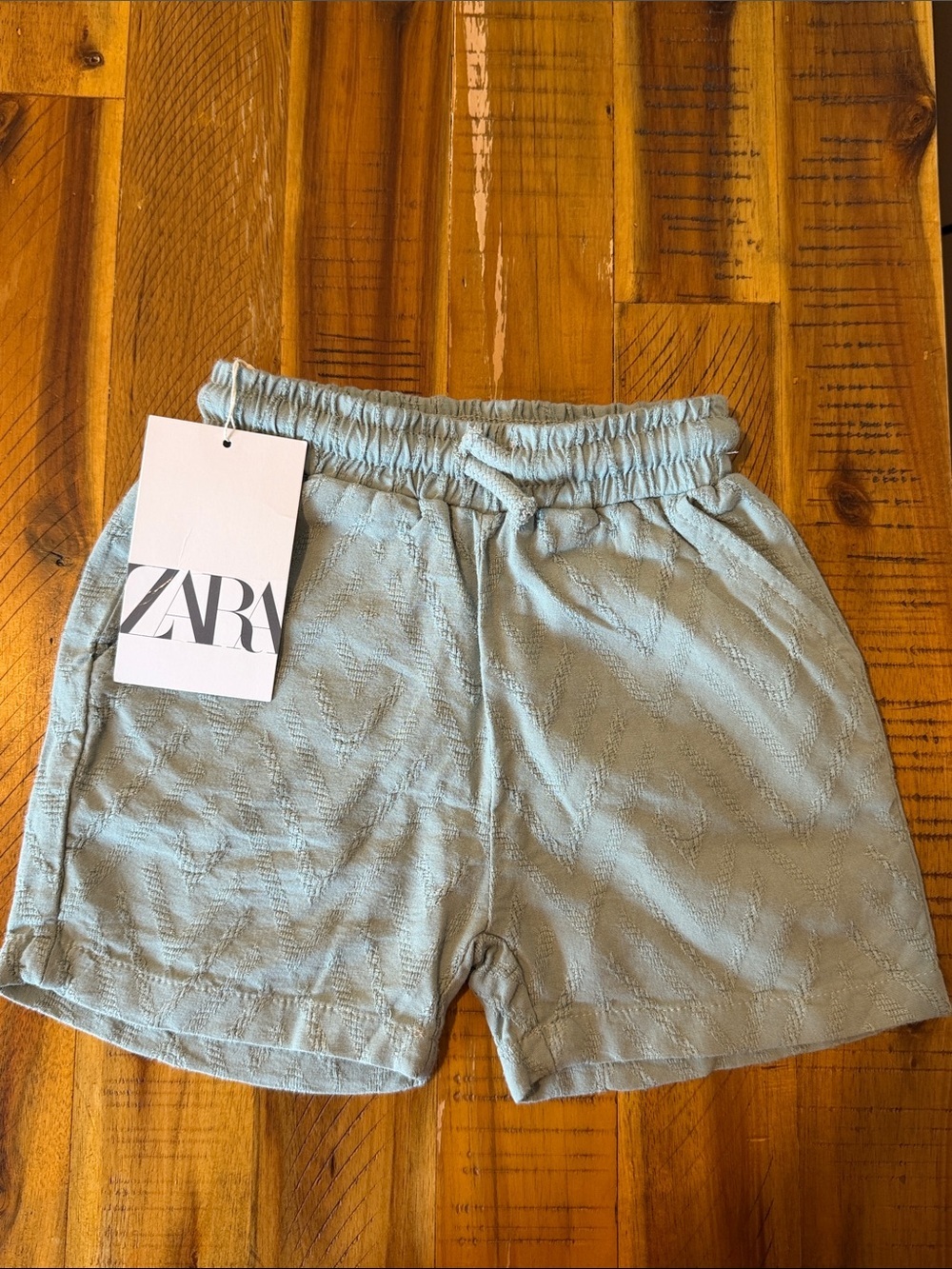 NWT ZARA Baby Textured Drawstring Shorts